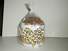 Diaper Cake Mini Yellow Animal Print Heart and Ribbon