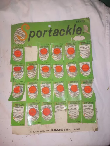 SPORTACKLE ST-91 CANE POLE HOOK AND LINE HOLDERS-JAPAN