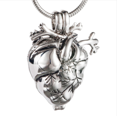 Necklace Chain Heart Vial Necklace 1928 Jewelry Filigree Heart