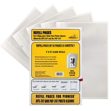 Oto Albums 10 Pocket Refill For Aps247 Series Photo Albums 8 By 10inch Yellow