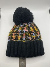Vince Camuto Metallic Tweed Pom-Pom Rainbow Beanie New With Tags MSRP 32