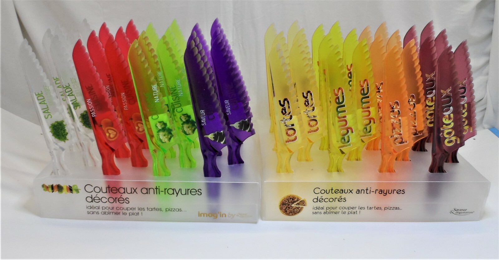 Cuchillo para ensaladas cuchillo para pizza cuchillo para verduras cuchillo para pasteles cuchillo plástico juego de 8