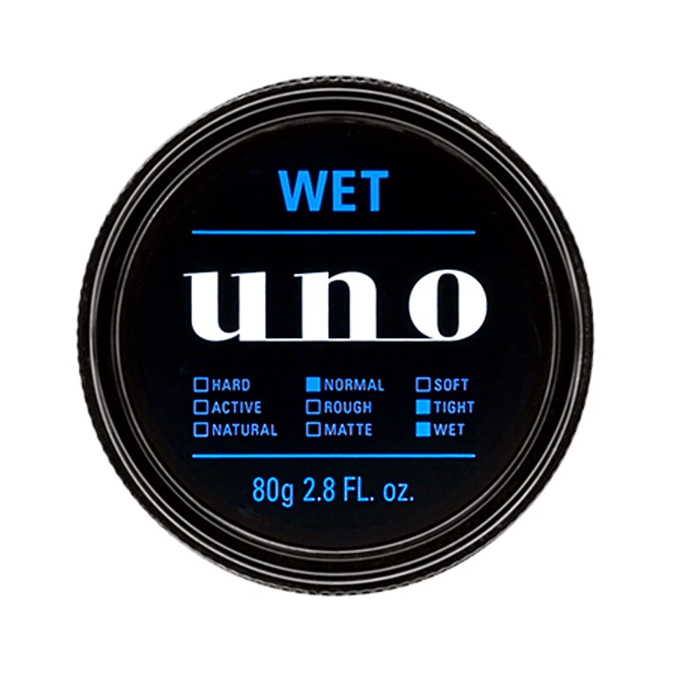 [SHISEIDO UNO] Medium Hold Wet Effector Hair Styling Wax 80g NEW - Image 2 of 2