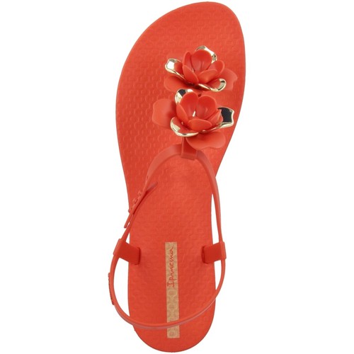 Sandales Fem Sandalettes Rouge Tongs Ipanema Fleurs Dor EnxwS656