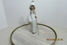 Lladro Shepherdess Porcelain Figurine w/Basket 4678 Shepherd Girl 8.25” Tall