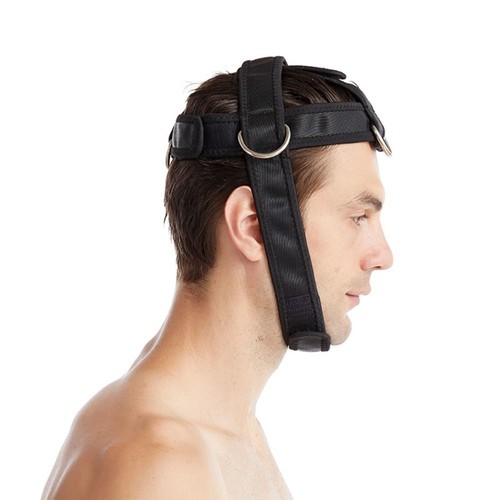 Adjustable Head Training Harness Black Neck Strength Training Strap Gym - Picture 8 of 12