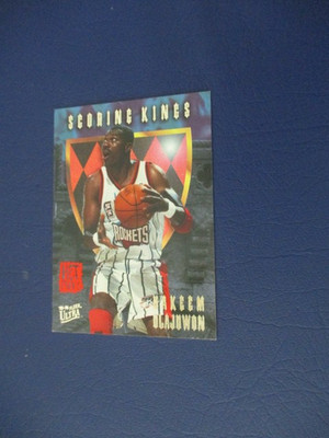 1995-96 Fleer Ultra Scoring Kings Hot Packs Hakeem Olajuwon #7 HOF 1f7d