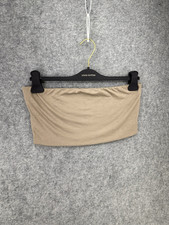 Women  s Soft Bandeau Tan Tube Top Size Large Made In USA - Better Be