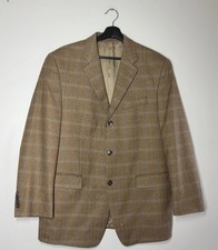 Vintage Calvin Klein Blazer Mens 42R Brown Wool Tweed Check Sport Coat Canada