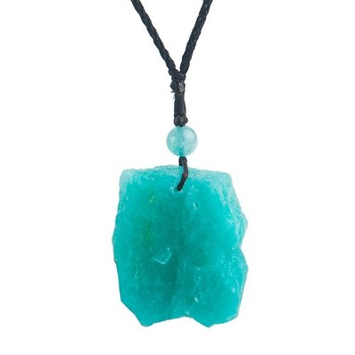 Natural Beautiful ice Amazonite Quartz Crystal Beads Pendant