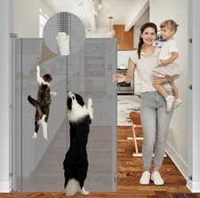 Reinforced 60" Extra Tall Dog Pet Gate, 55 inches Wide