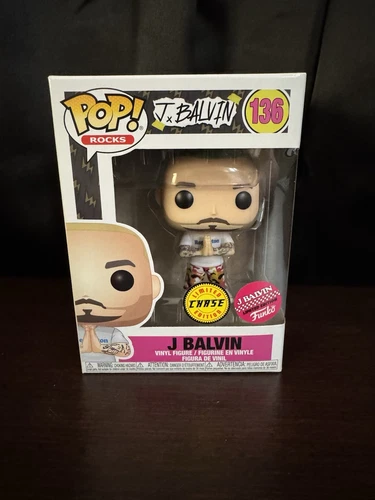 Funko Pop! Rocks J Balvin CHASE #136 Golden Hair Mint Condition FREE PROTECTOR