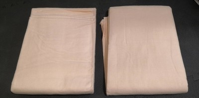 2x Betttuch weich warm 150x250 cm hell gelb orange