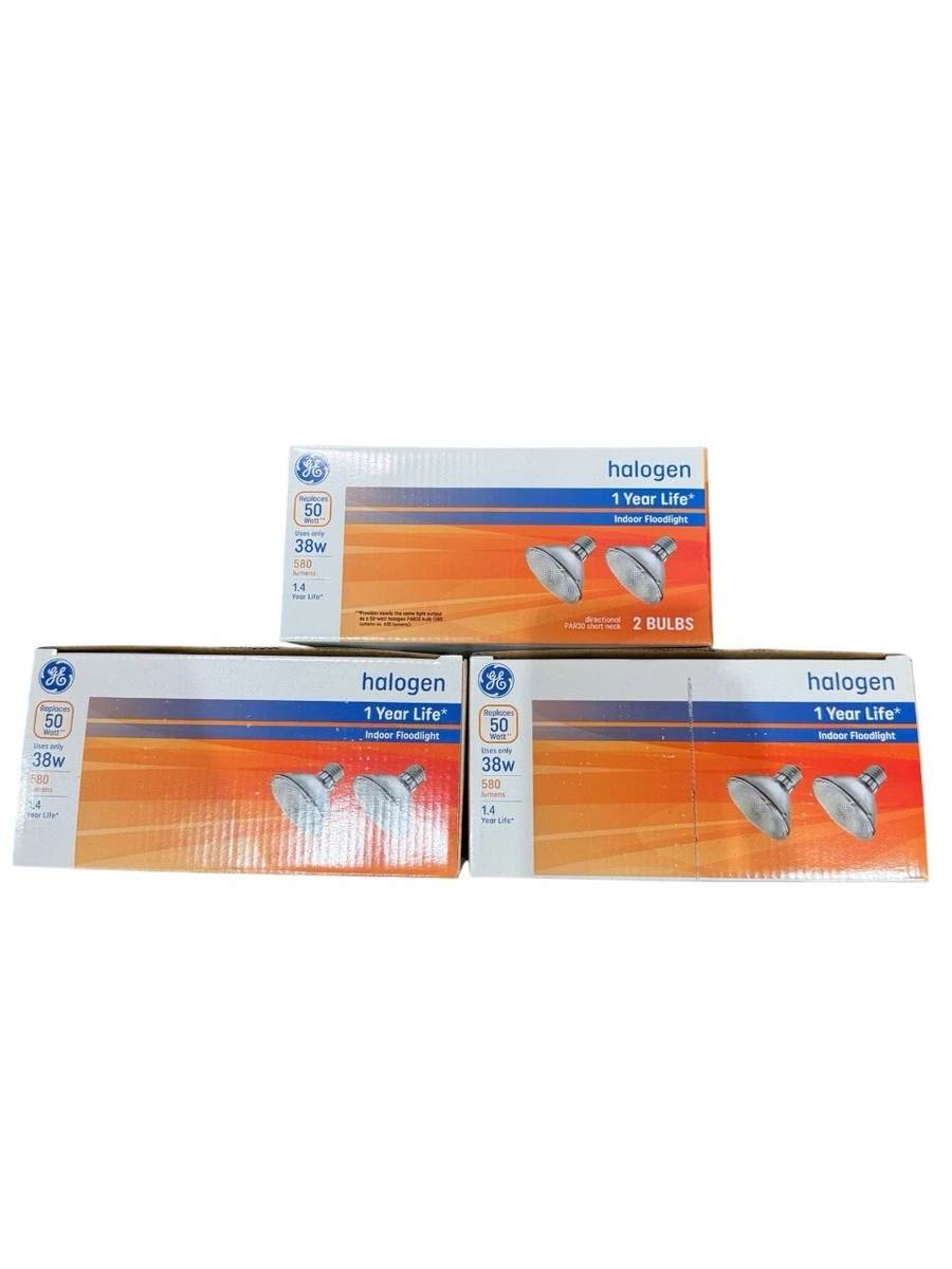 Bombilla Halógena PAR 30 - 50 W, Luz Cálida 2700 K, Ancho De Haz 30°, Casquillo E27