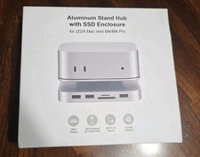 Aluminum Stand Hub with SSD Enclosure for Mac Mini M4/M4 Pro