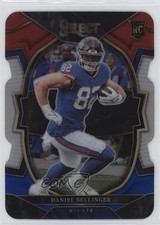 2022 Panini Select Concourse Red & Blue Prizm Die-Cut Daniel Bellinger #84 18wa