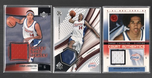 Menge (14) Spiel gebraucht Shaun Livingston Rookies (6 SP authentisch & 6 nummeriert - RC - Bild 5 von 10