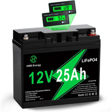 12V 25Ah Lifepo4 Rechargeable Battery for Fish Finder, Ride-On Toys, UPS
