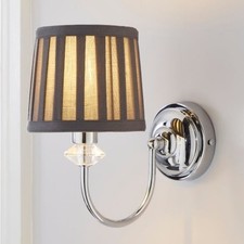 Dorma Genevieve Grey Wall Light with Shade Elegant Design Brand New