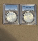 1923 Peace Dollars (Lot of 2) PCGS MS 64 Free Shipping!