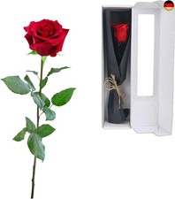 elthmpr Infinity Rose rosa am Stiel - Echte konservierte Rose in Geschenkbox
