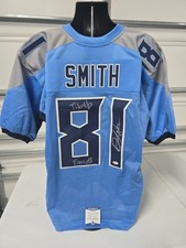 Jonnu Smith Signed Tennessee Titans Custom Jersey Beckett COA Titan Up Easy$ 