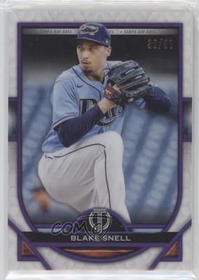 2021 Topps Tribute Purple 30/50 Blake Snell #34 0c2