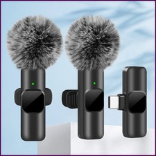 NEW Wireless Lavalier Microphone Audio Video Recording Mini Mic For iPhone