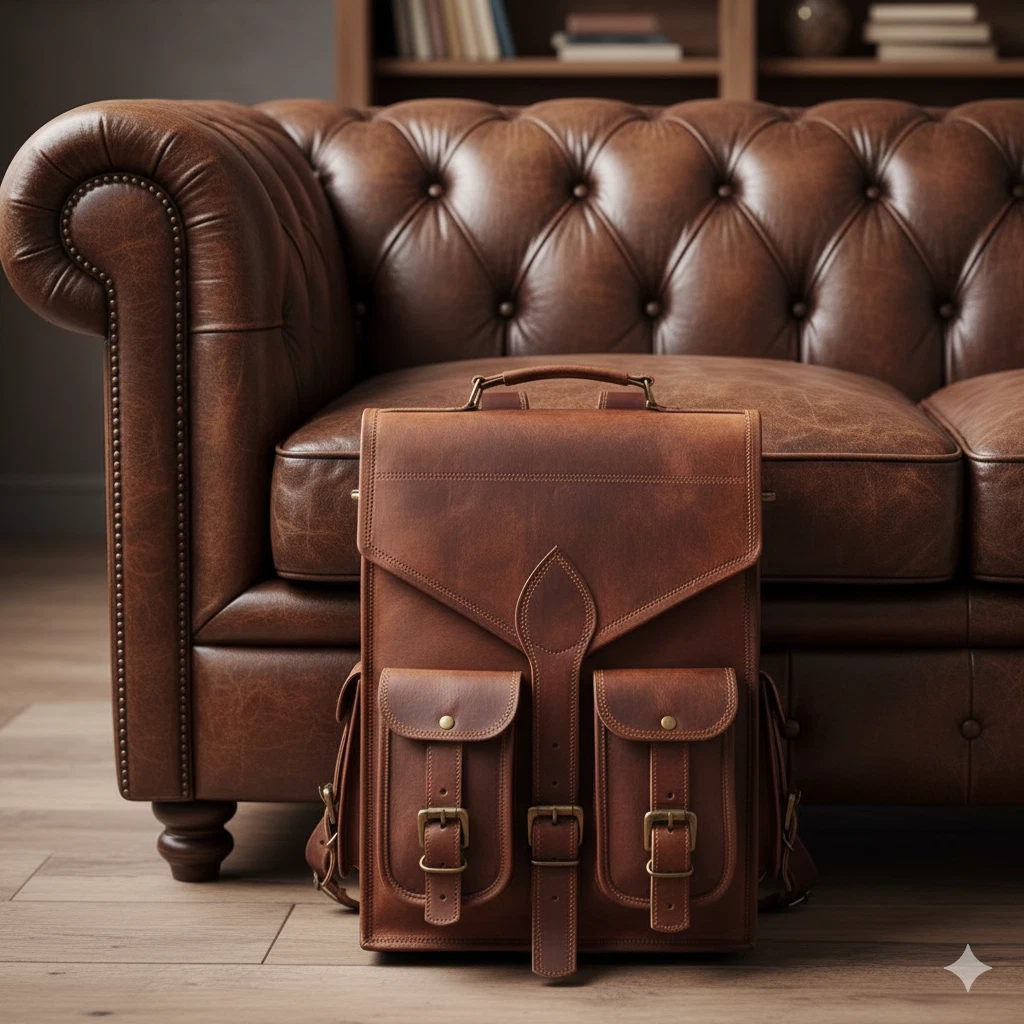 Leather Bag Goat Laptop Backpack Genuine Rucksack Vintage Travel Men's Brown New
Opens in a new wind
