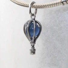 PANDORA S925 Ale Blue Hot Air Balloon Travel Charm 798064NMB