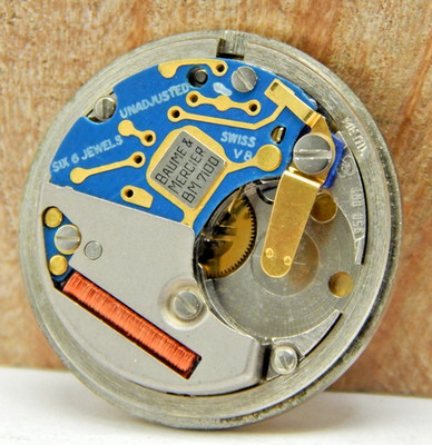 Vintage Baume & Mercier BM7100 Eta 950.001 6 jewel wrist watch movement w/ dial
