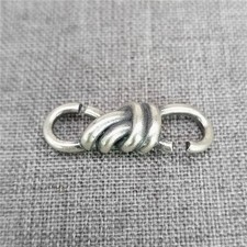 Sterling Silver Infinity Love Knot Clasp Connector for Bracelet