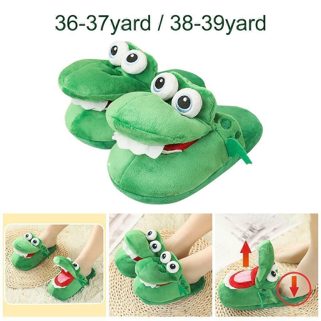 APL Pantofole per bambini peluche coccodrillo ciabatte antiscivolo da donna