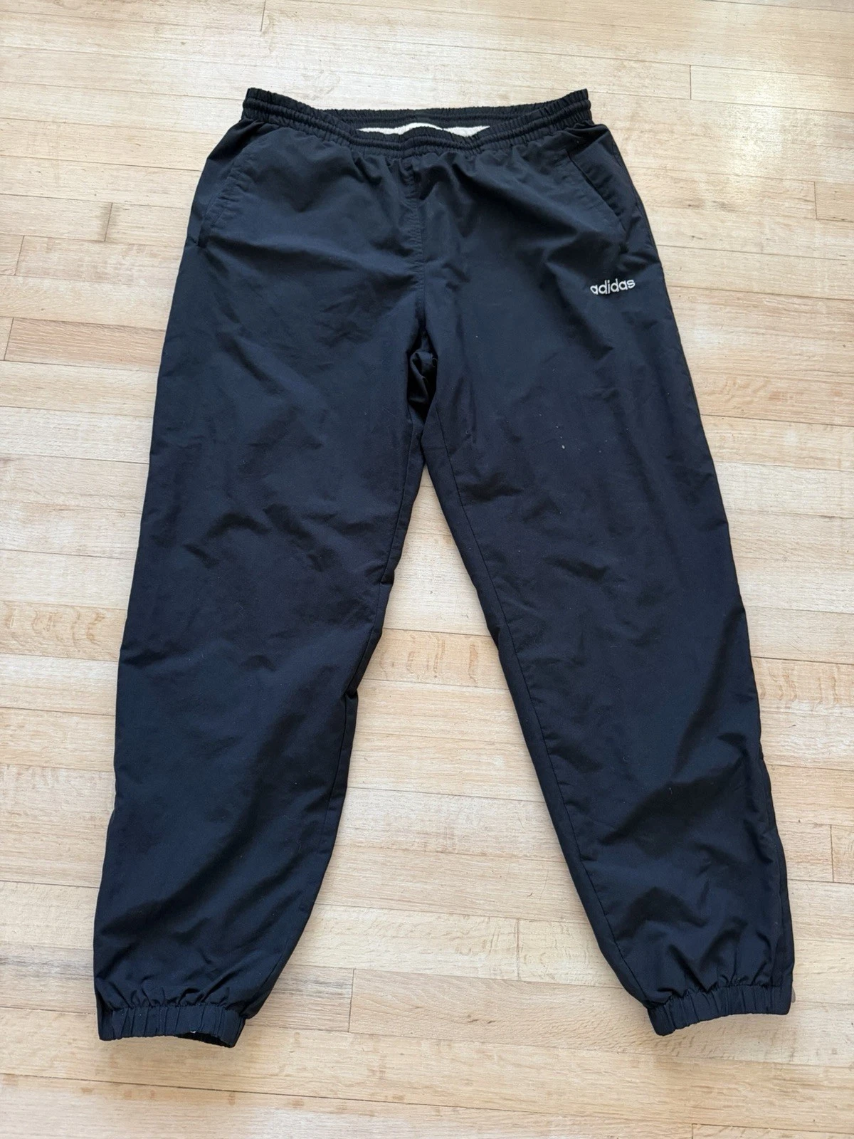 Vintage Adidas Track Pants Mens Large Joggers Lined Lightweight