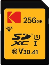 Kodak 256GB SDXC Card UHS-I U3 V30 Ultra - Up to 95MB/s Read Speed