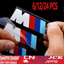 12pcs BMW Heat Resistance Brake Caliper Stickers fit's for BMW M Power silver--