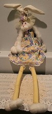 Fancy Bunny Rabbit Plush Stuffed Animal Floral Dress Boa Walmart Shelf Easter L