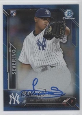 2016 Bowman Chrome Rookie Blue Refractor /150 Luis Severino #CRA-LS Auto RC 11wa