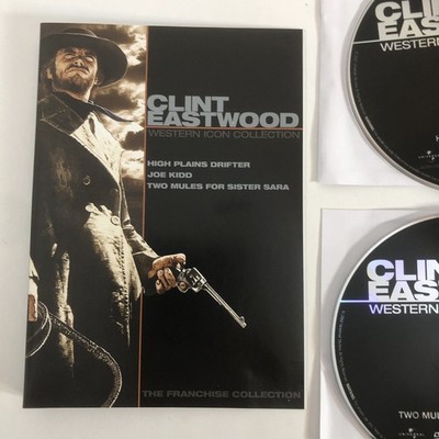 1973 High Plains Drifter /1972 Joe Kidd / 1970 Two Mules for Sister DVD No*Cases