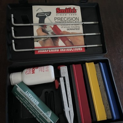 Smith's Precision Knife Sharpening Kit with Instructions and Honing Oil