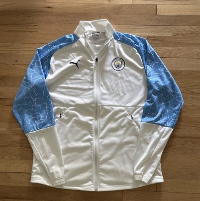 Puma Manchester City Stadium Soccer Warm Up Zip Up Jacket Sz XXL
