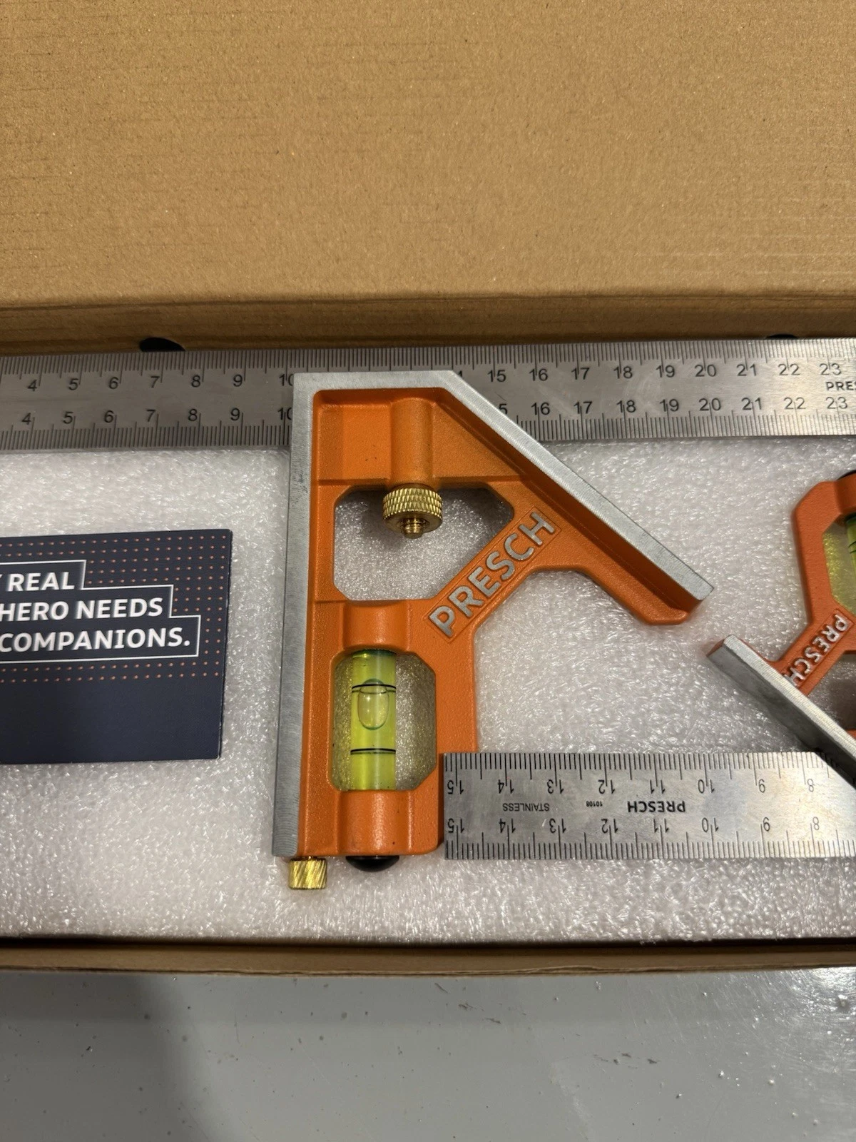 Presch 10110 Combination Square Set 150mm 300mm Metric Tools Brand New 3