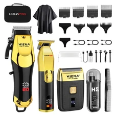 Hiena Pro Profesional Cabello Cortapelos Juego Inalambrico Barber Kit And Cab