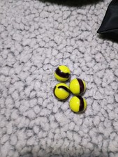 Bumble Bee Glass Marble Lot Of 4