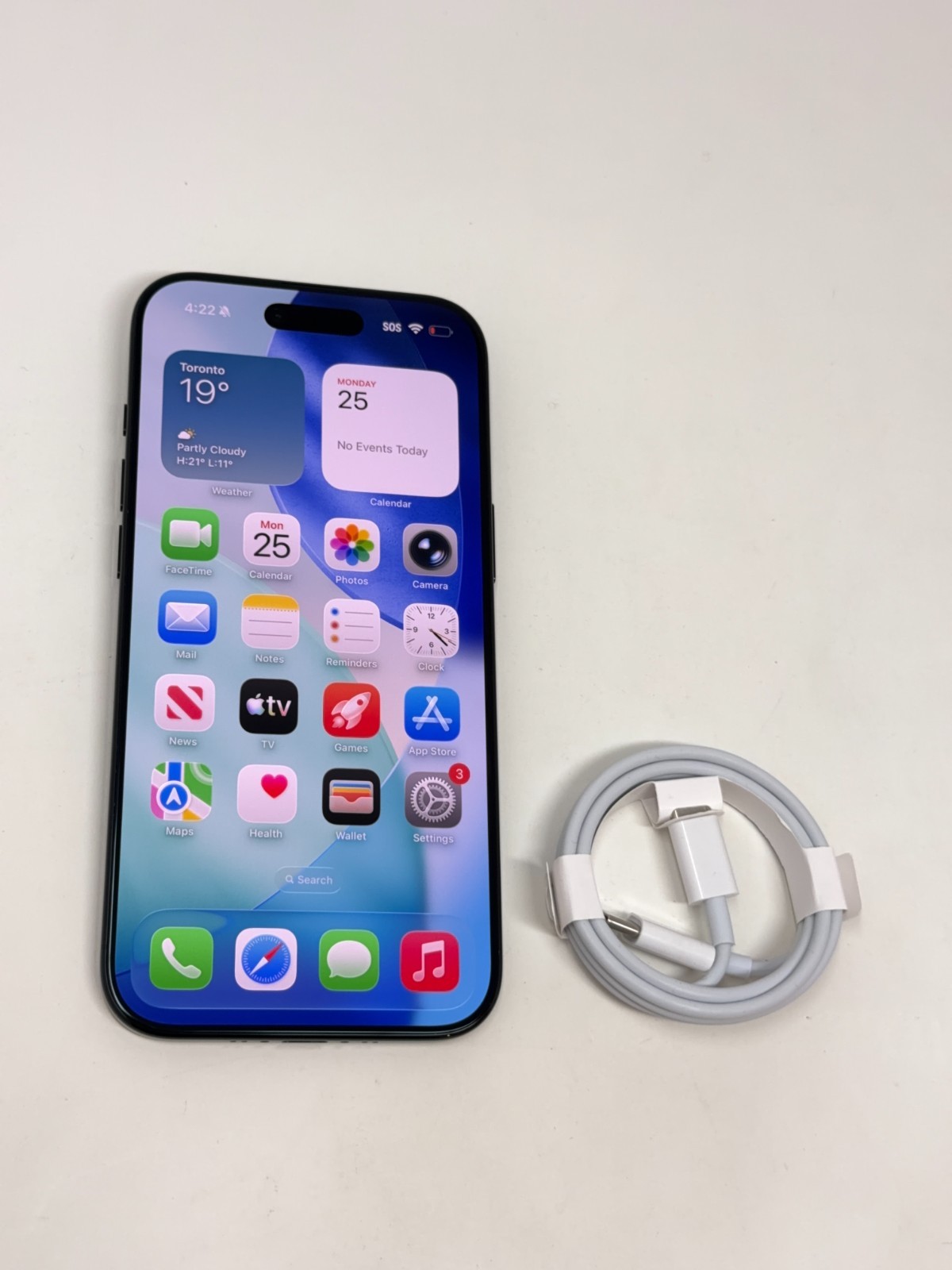 Apple iPhone Air (A3260) - 512GB Unlocked Space Black - 100% Battery - Open Box