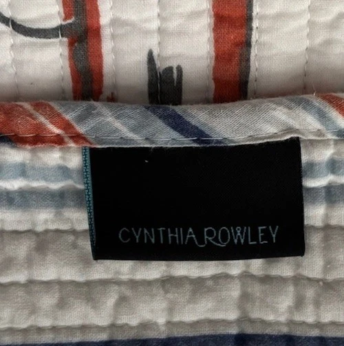 Edredón reversible tamaño único velero náutico Cynthia Rowley Foto 4 de 4