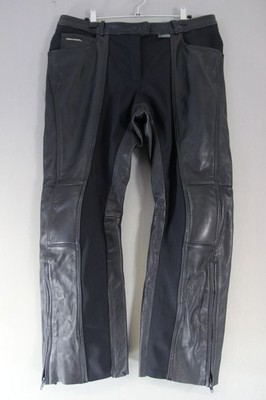 RICHA SCHWARZE LEDER DAMEN BIKER JEANS MIT CE ARMOUR: GRÖSSE 18 (KURZE PASSFORM)