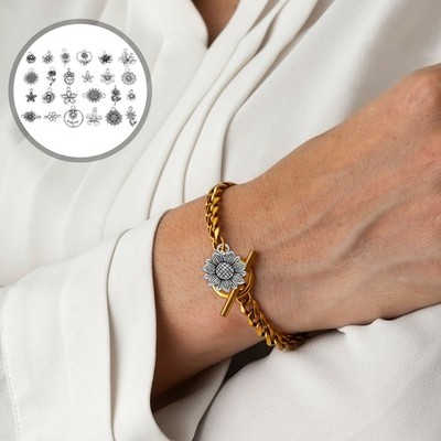  48 Stück Blumenanhänger für Schmuck: DIY-Schmuckanhänger im tibetischen Stil  
