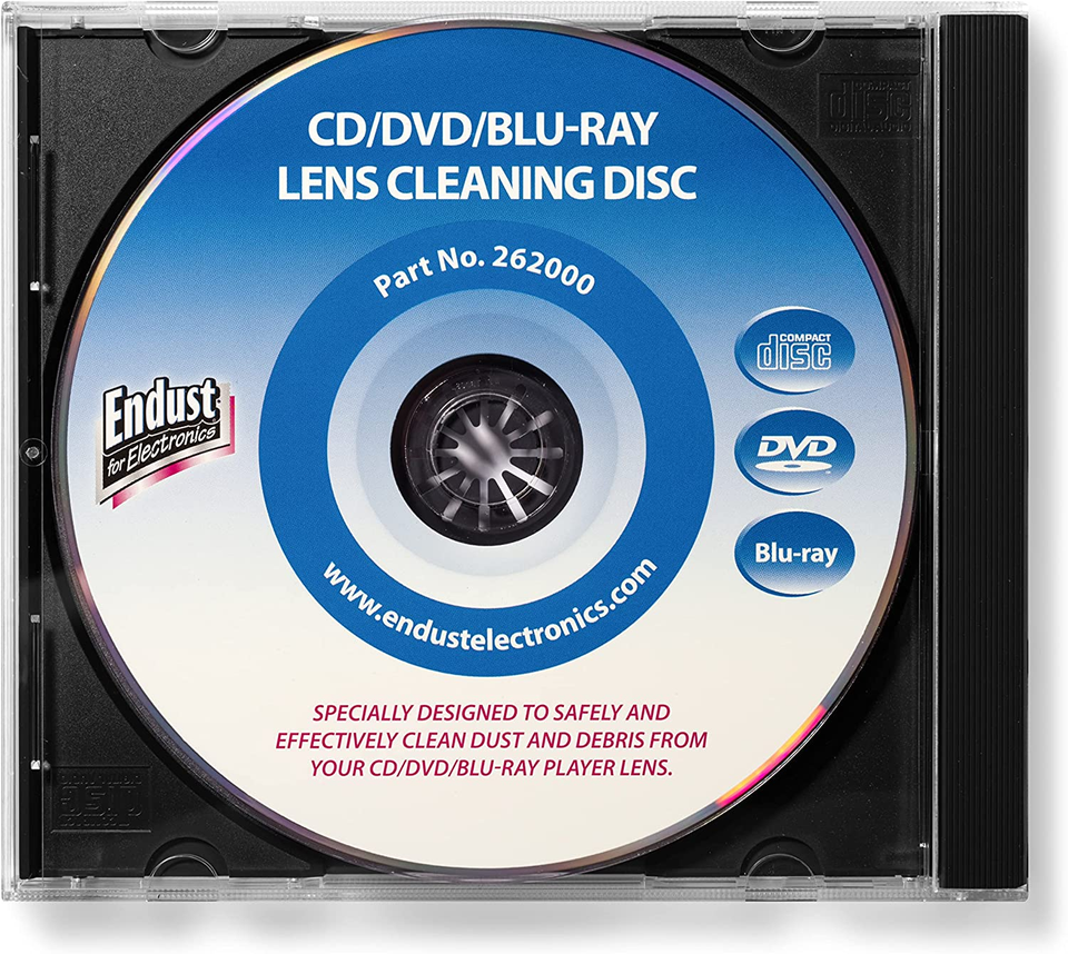 , CD/DVD Lens Cleaner, Blu Ray, Great for Desktop Computers and Players ...