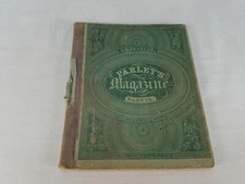 Parley's Magazine J.H. Francis Part 13 Cloth Spine Engravings Children Magazine